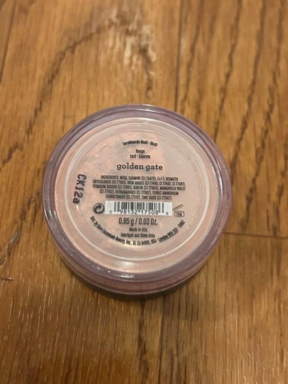 bareMinerals Golden Gate Blush — Peach Pink